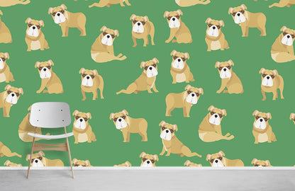 Home Decoration Featuring a Cartoon Animal Print Wall Mural