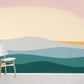 Wallpaper Mural for Home landscape Featuring a Colorful Scene of the Wild Desert