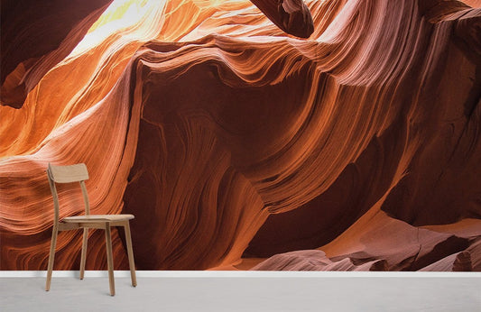 Wallpaper mural featuring a traditional shaped canyon landscape