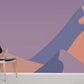 Wall mural featuring a moonlit scene in the wild desert, perfect for home decor