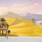 Home Decoration Featuring an Ombre Desert Wall Mural