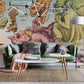 War Map of Europe Wallpaper Mural Decoration Design