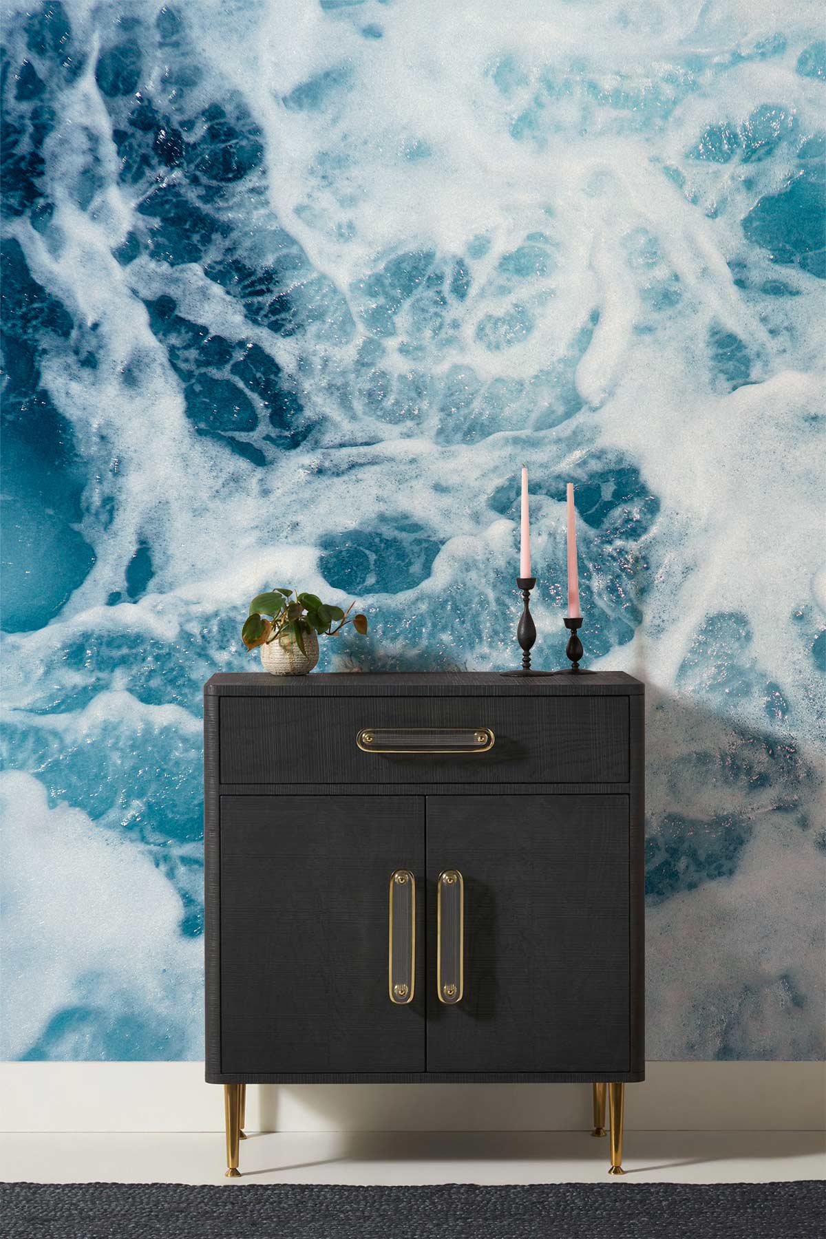 Ocean Froth Customzied Wallpaper 