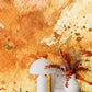 watercolor abstract bang colorful mural design