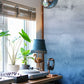waterolor ombre wallpaper mural study room decor