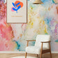 watercolor boom wallpaper mural hallway decoration