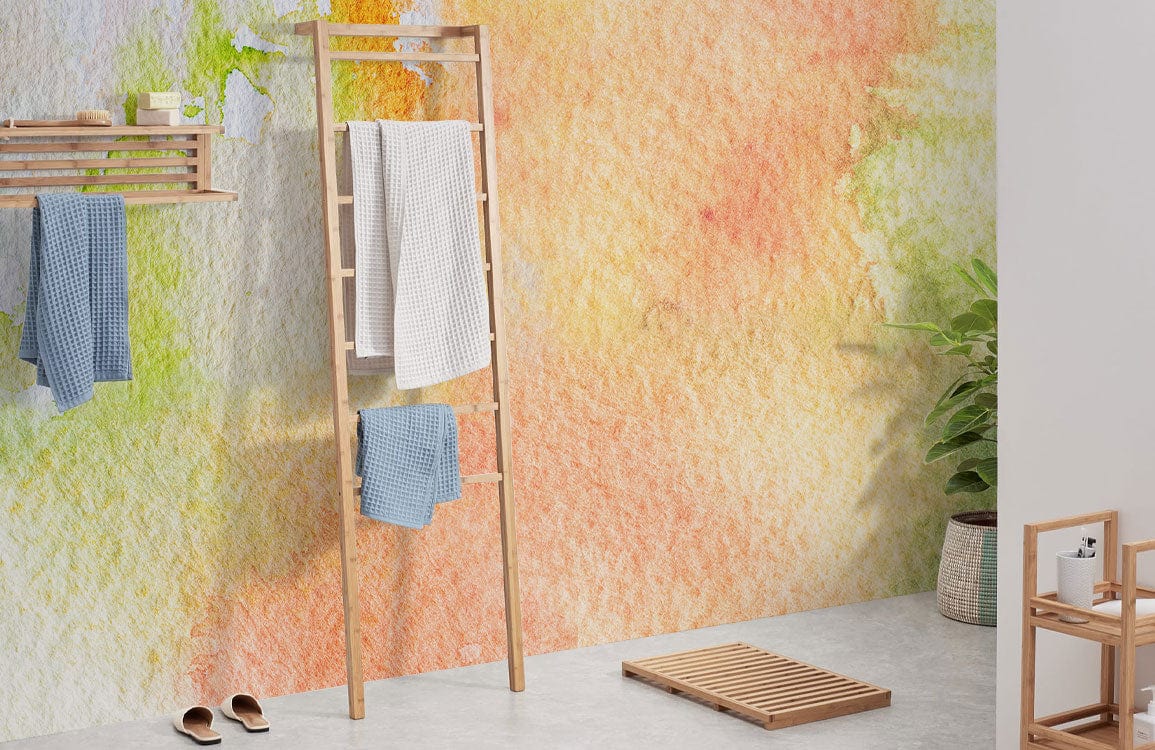 watercolor expansion texture wallpaper mural bathroom decor