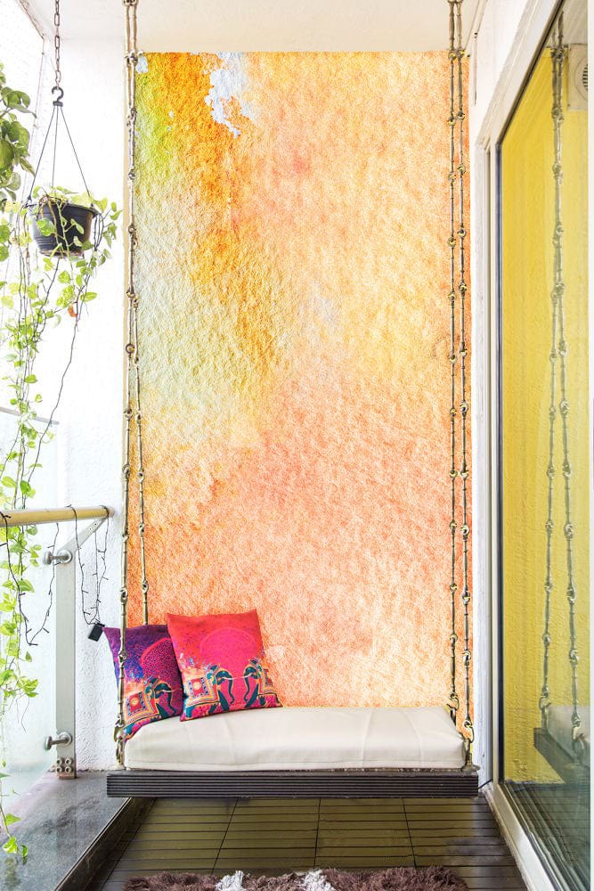 watercolor expansion wallpaper mural hallway decoration