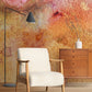 watercolor abstract wallpaper mural room decor idea