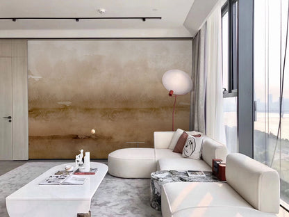 watercolor sandstorm wallpaper mural lounge decoration