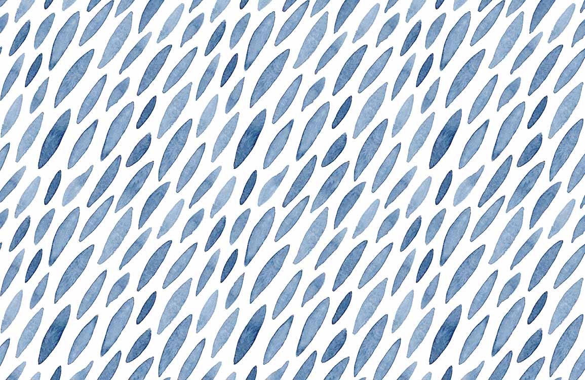 Abstract Blue Watercolor Brushstroke Wallpaper Mural