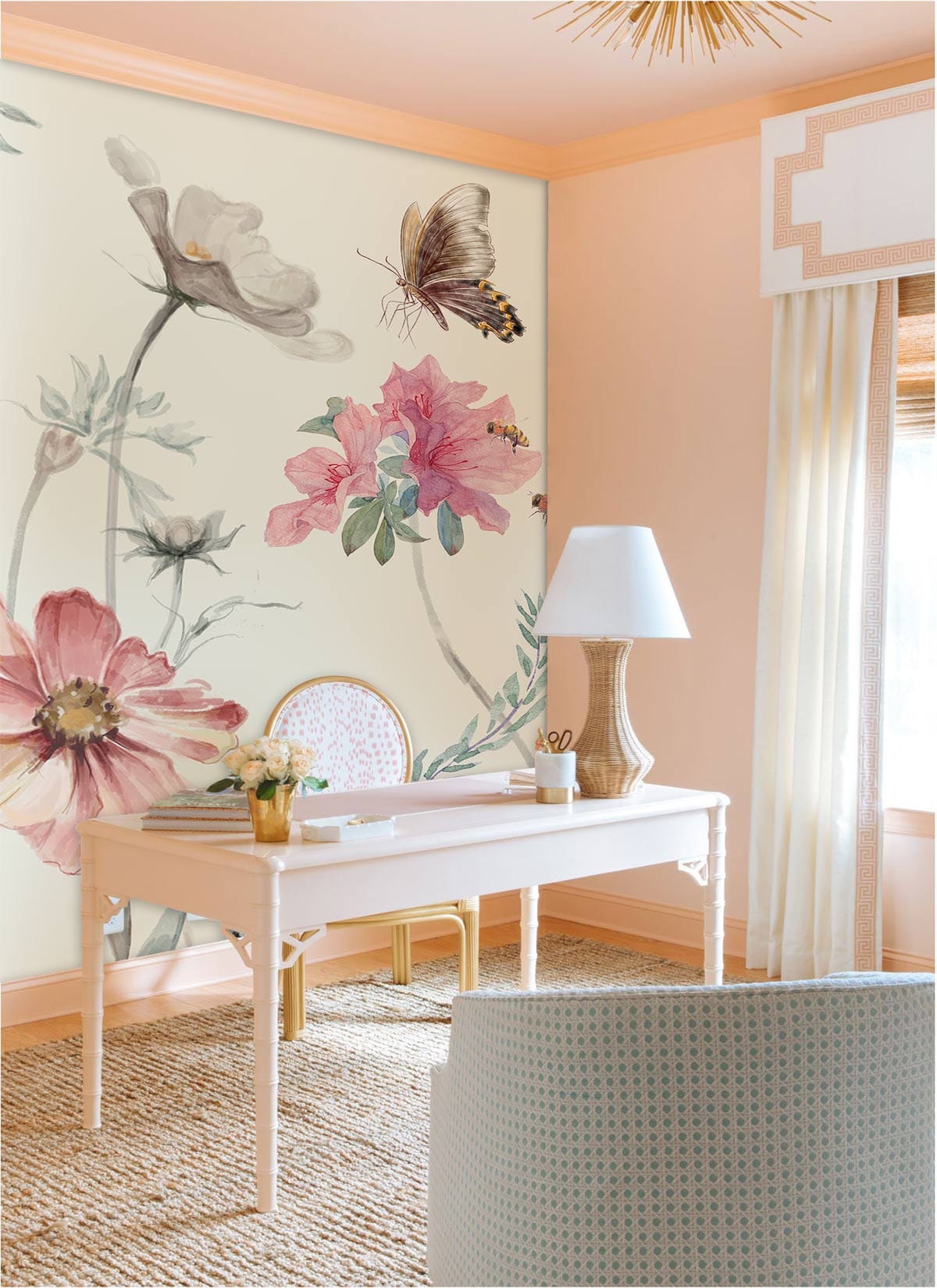 Watercolour Spring Wall Murals Home Office