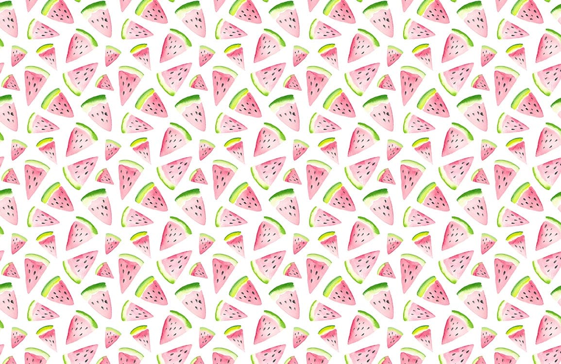 Watermelon Watercolor Wallpaper Art