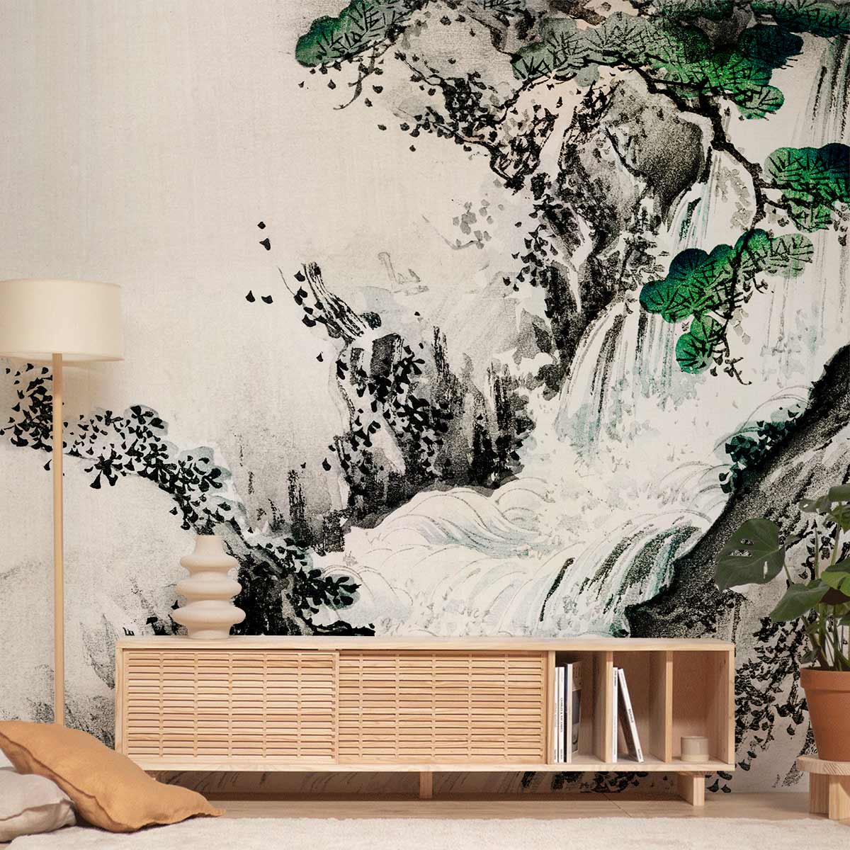 Waterfall Wallpaper Mural Decoration Art