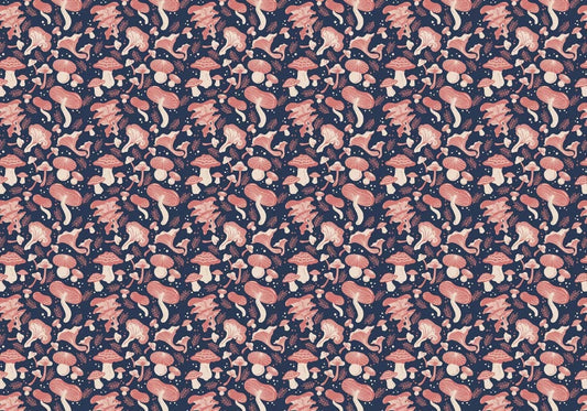 custom Swaying Mushrooms wallpaper mural plain