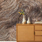 Wavy Wood Grain Custom Wallpaper for Room Interior