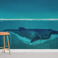 Whale in Ocean City Wallpaper For Room