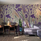 Wheat and Lavender Wallpaper Mural for the Decoration of the Living Room