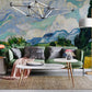 Clouds & cornield oil painting Wallpaper Mural for living room