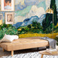 Clouds & cornield oil painting Wallpaper Mural for hallway