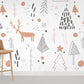Whimsical Deer Animal Wallpaper For Room