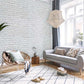 Modern White Brick Texture Mural Wallpaper