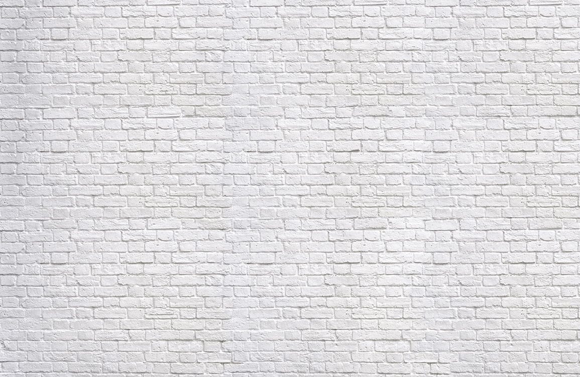 Modern White Brick Texture Mural Wallpaper