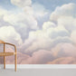 Ombre Clouds Landscape Mural Room Decoration Idea