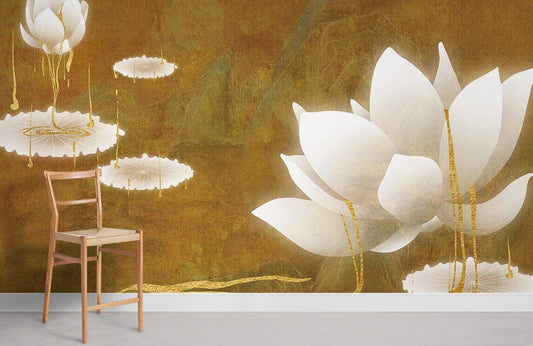 White Lotus Flower Home Interior Design