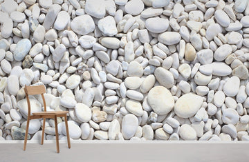 Neutral Pebble Texture Wallpaper Mural