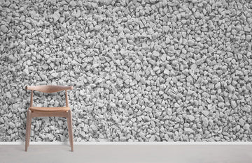 Modern Grey Pebble Texture Mural Wallpaper