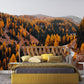 autumn forest wall mural bedroom decor