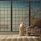 Window Mural Wallpaper with a Desert Theme for the Hallway Decor