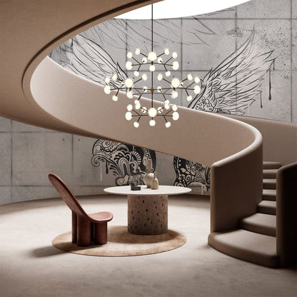 Elegant Phoenix Graffiti Art Mural Wallpaper in living room