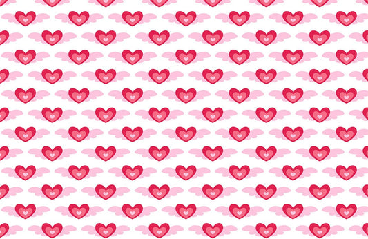 Flying Love repeated Pattern Wallpaper Mural for wall