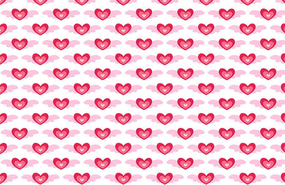 Flying Love repeated Pattern Wallpaper Mural for wall