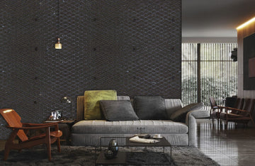 Modern Geometric Grey Office Mural Wallpaper