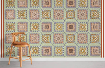 Wired Pattern Wallpaper Mural For Room