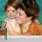Woman with Baby Painting Wall Mural For Room