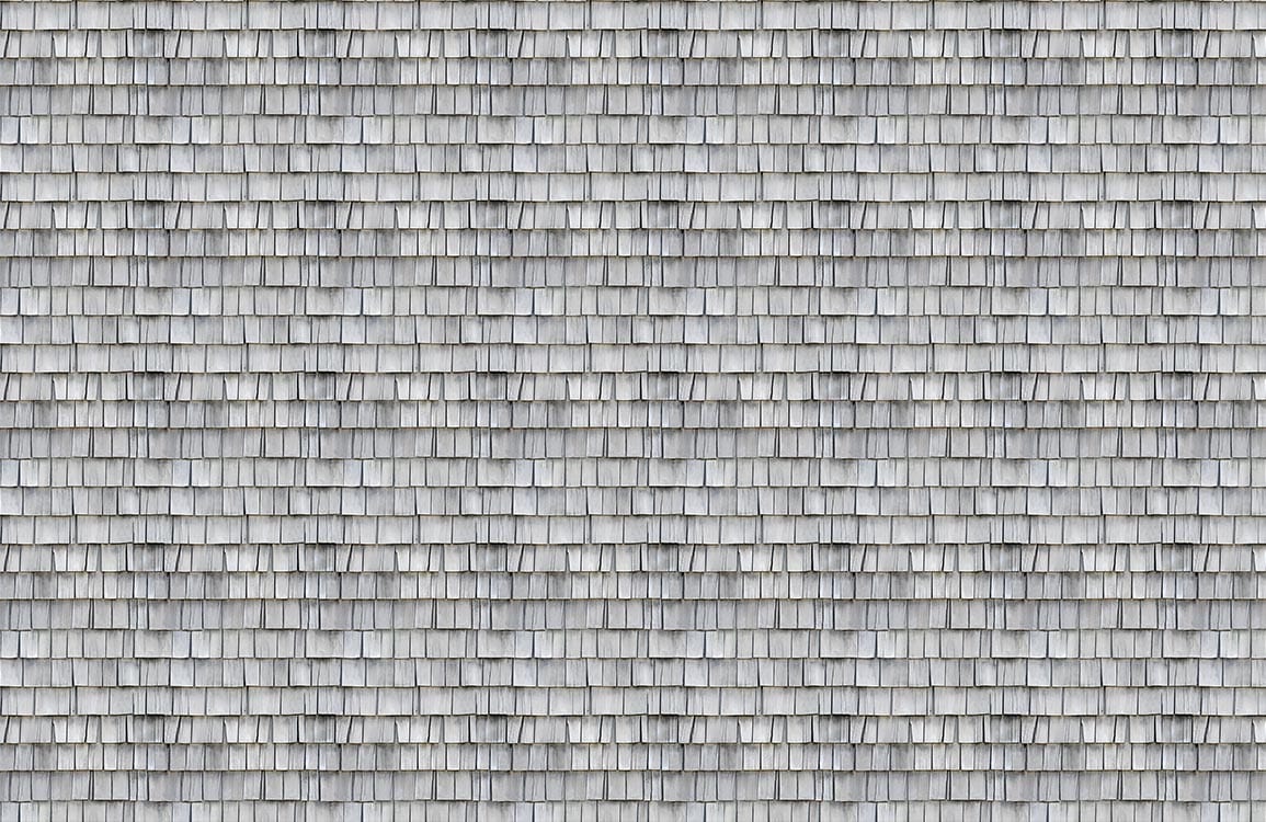 Modern Grey Shingle Textured Mural Wallpaper