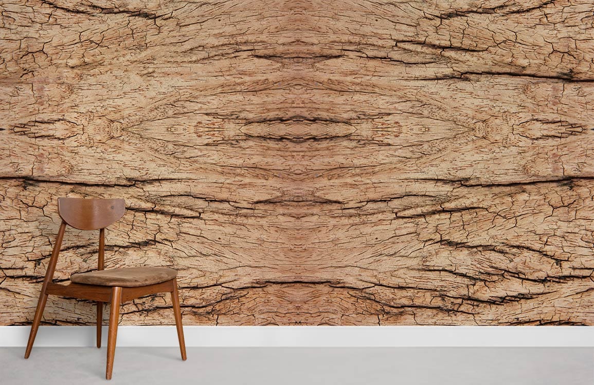 Rustic Natural Wood Grain Wallpaper