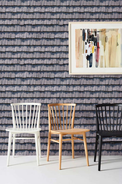 Modern Textured Geometric Gray Mural Wallpaper