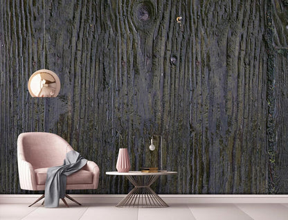 tree wooden forest wall mural living room