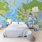 Worldwide Map Wallpaper Mural