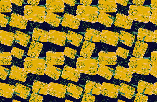 Yellow Bell Pepper Mural Wallpaper Home Interior Decor