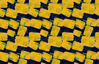 Yellow Bell Pepper Mural Wallpaper Home Interior Decor