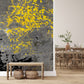 Yellow Dots Wall Wallpaper Mural for Use as Decoration in Hallways
