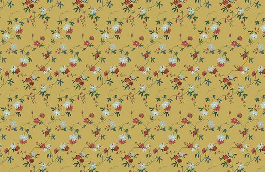 Vintage Botanical Floral Print Mural Wallpaper
