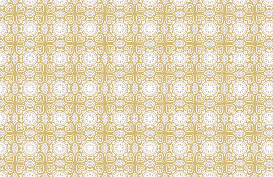 Gold White Geometric Luxury Mural Wallpaper