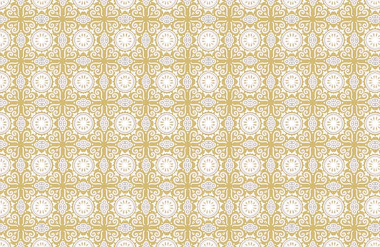 Gold White Geometric Luxury Mural Wallpaper